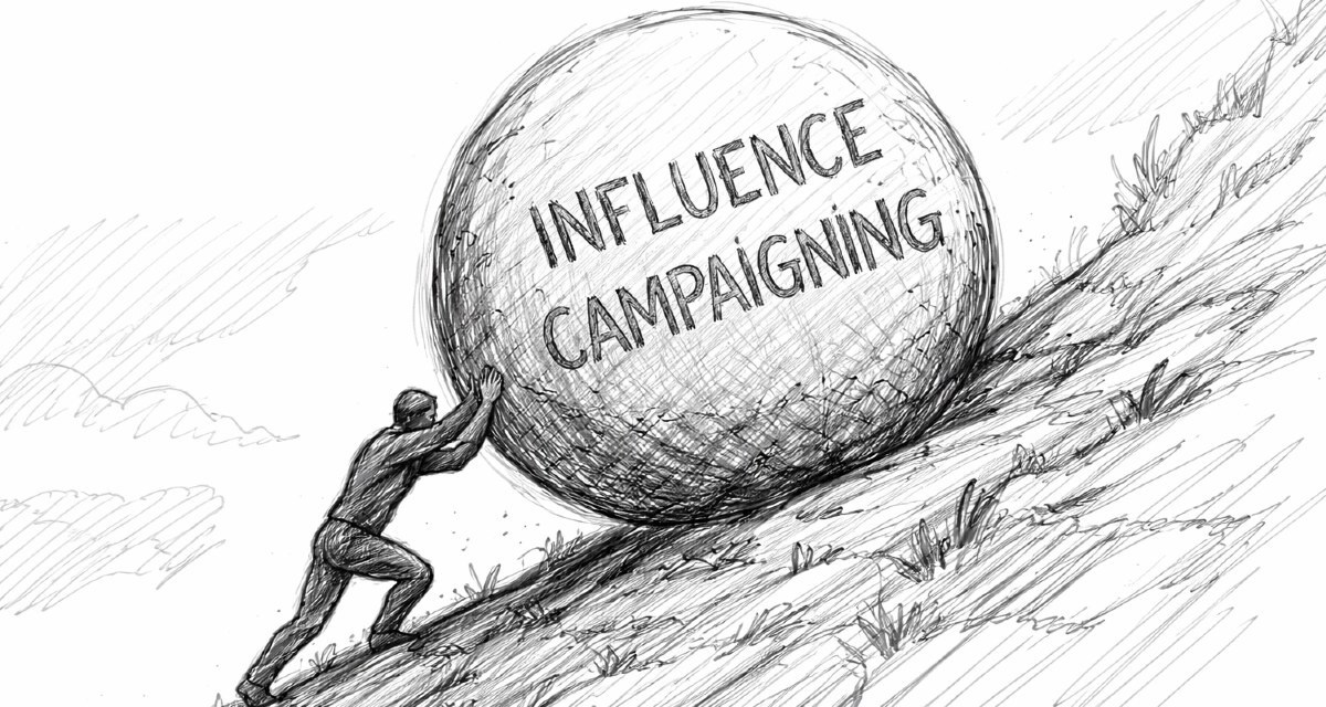 The Sisyphean Struggle for Influence Campaigning in Competition