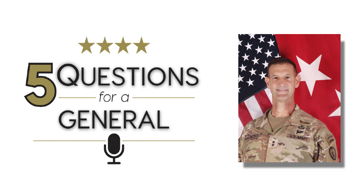Five Questions for a General: Major General James Bartholomees